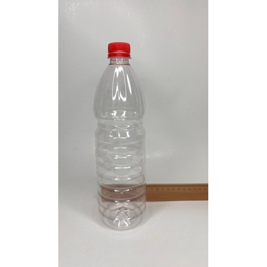 1000 ml (1 Litre) Şeffaf PET Su, Meyve Suyu ve İçecek Şişesi