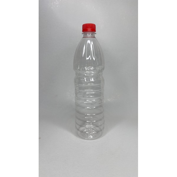 1000 ml (1 Litre) Şeffaf PET Su, Meyve Suyu ve İçecek Şişesi