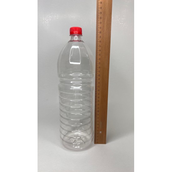 2 Litre Şeffaf PET Su, Meyve Suyu ve İçecek Şişesi