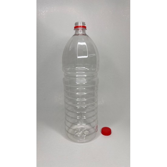 2 Litre Şeffaf PET Su, Meyve Suyu ve İçecek Şişesi