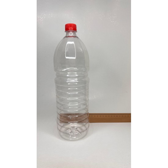 2 Litre Şeffaf PET Su, Meyve Suyu ve İçecek Şişesi
