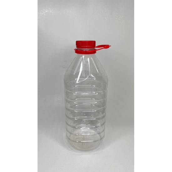 3 Litre Şeffaf PET Süt, Su ve İçecek Şişesi, Şalgam Şişesi, Kuplu Kapak