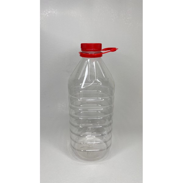 3 Litre Şeffaf PET Süt, Su ve İçecek Şişesi, Şalgam Şişesi, Kuplu Kapak