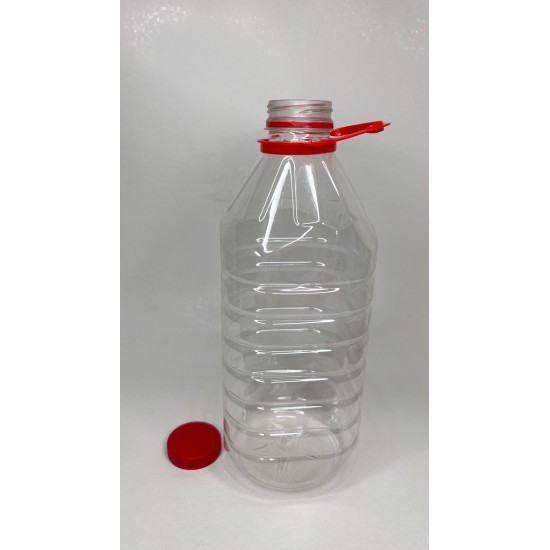 3 Litre Şeffaf PET Süt, Su ve İçecek Şişesi, Şalgam Şişesi, Kuplu Kapak