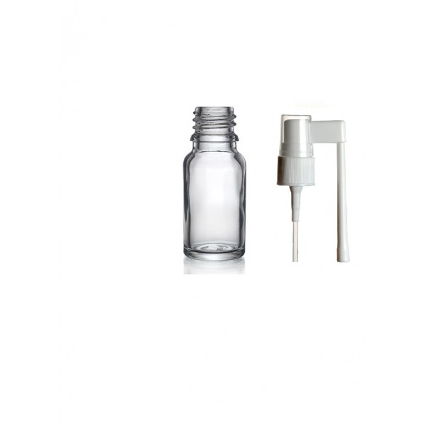 10 ml Şeffaf Cam Ağız Spreyi Şişesi
