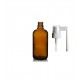 100 ml Kahverengi (Amber) Cam Ağız Spreyi Şişesi