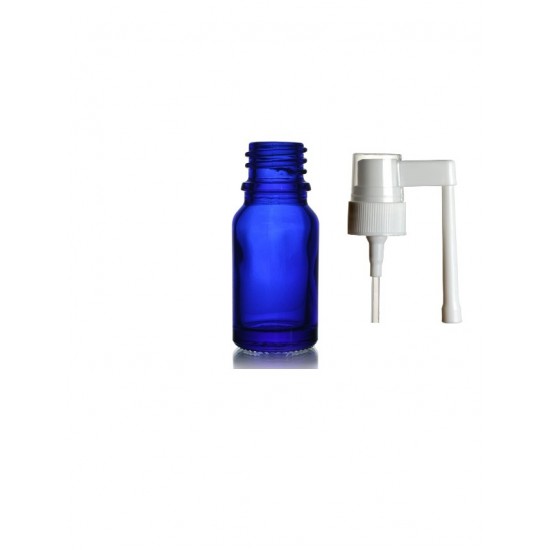 10 ml Mavi (Kobalt) Cam Ağız Spreyi Şişesi