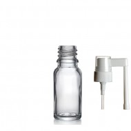 20 ml Şeffaf Cam Ağız Spreyi Şişesi