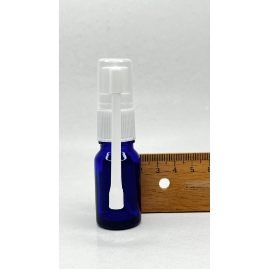 10 ml Mavi (Kobalt) Cam Ağız Spreyi Şişesi