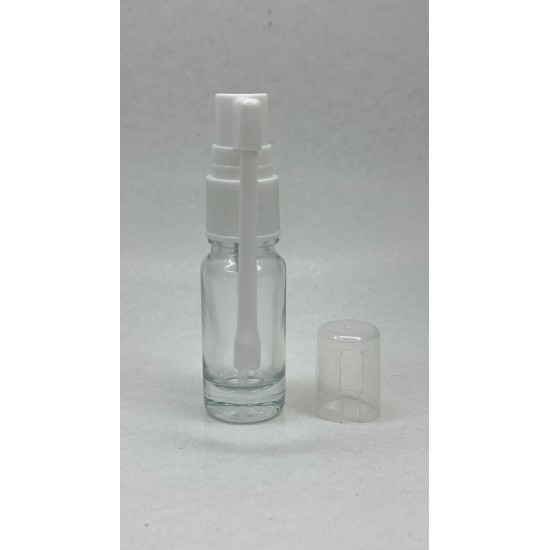 10 ml Şeffaf Cam Ağız Spreyi Şişesi