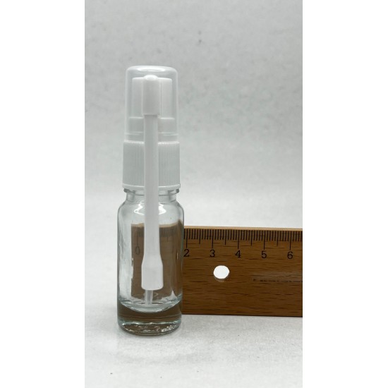 10 ml Şeffaf Cam Ağız Spreyi Şişesi