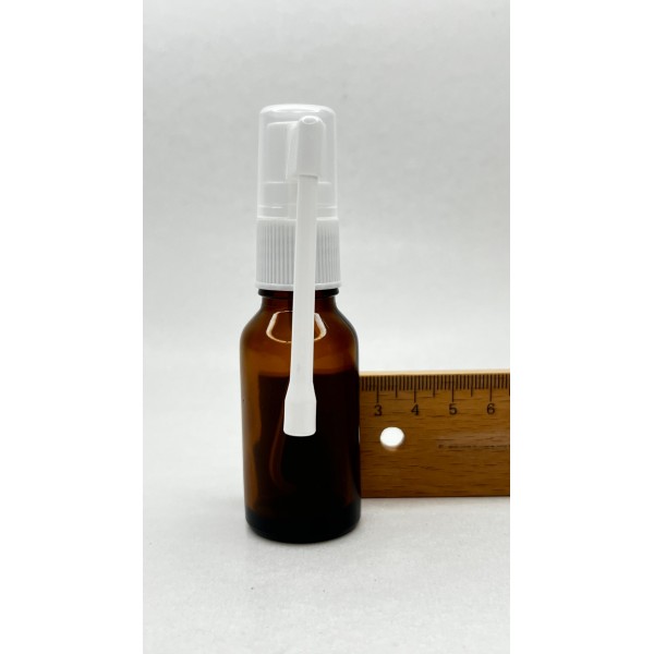 20 ml Kahverengi (Amber) Cam Ağız Spreyi Şişesi