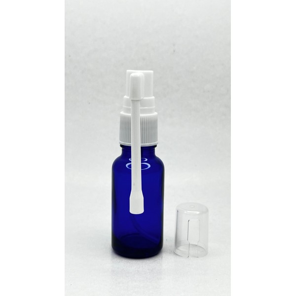 20 ml Mavi (Kobalt) Cam Ağız Spreyi Şişesi