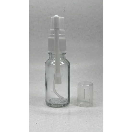 20 ml Şeffaf Cam Ağız Spreyi Şişesi