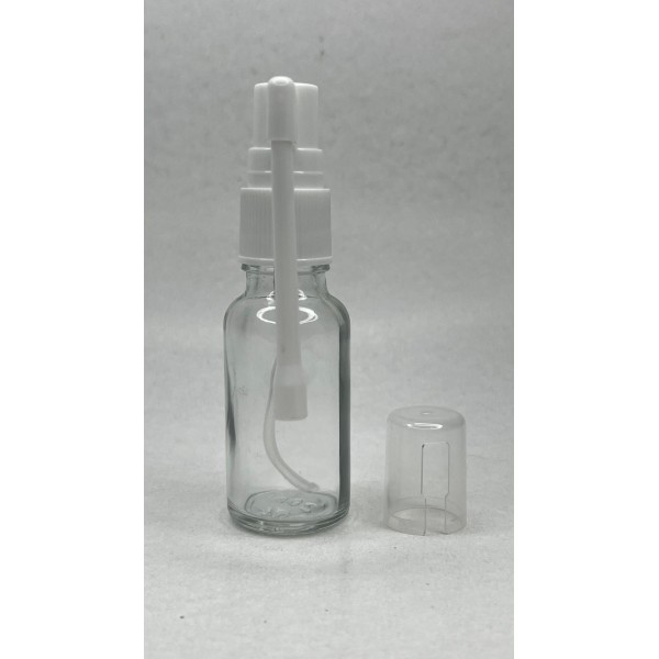20 ml Şeffaf Cam Ağız Spreyi Şişesi