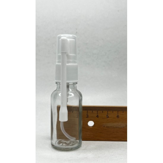 20 ml Şeffaf Cam Ağız Spreyi Şişesi