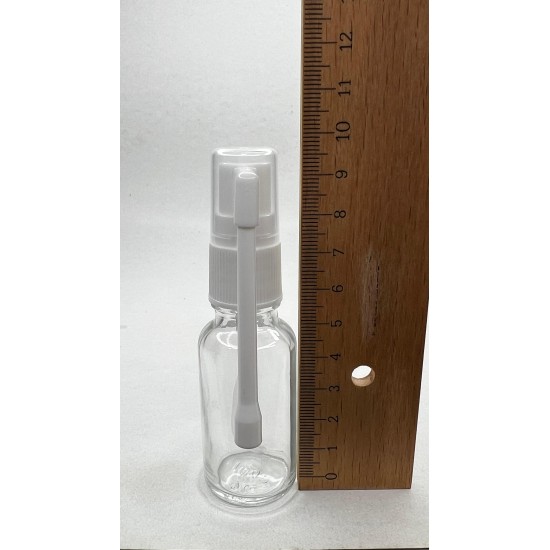 20 ml Şeffaf Cam Ağız Spreyi Şişesi