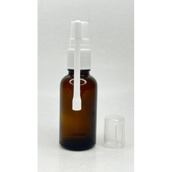 30 ml Kahverengi (Amber) Cam Ağız Spreyi Şişesi