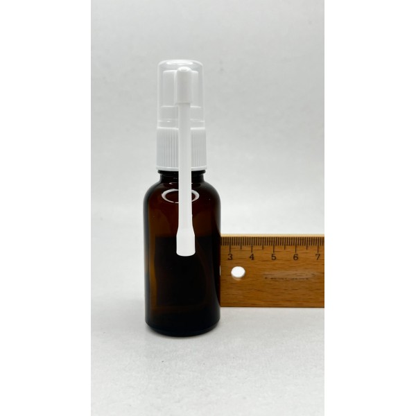 30 ml Kahverengi (Amber) Cam Ağız Spreyi Şişesi