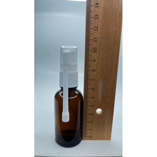 30 ml Kahverengi (Amber) Cam Ağız Spreyi Şişesi