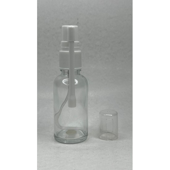 30 ml Şeffaf Cam Ağız Spreyi Şişesi