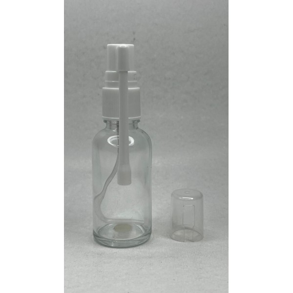 30 ml Şeffaf Cam Ağız Spreyi Şişesi