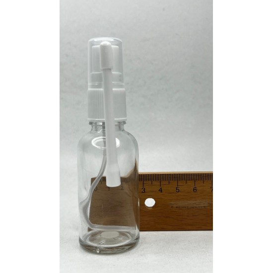 30 ml Şeffaf Cam Ağız Spreyi Şişesi