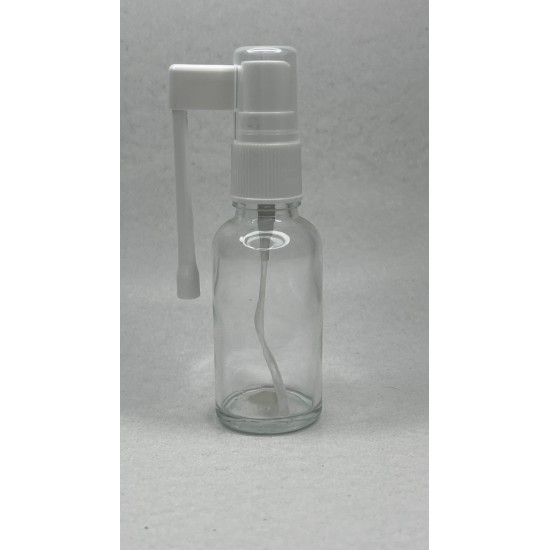 30 ml Şeffaf Cam Ağız Spreyi Şişesi