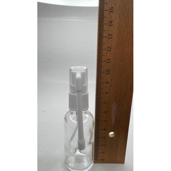 30 ml Şeffaf Cam Ağız Spreyi Şişesi