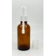 50 ml Kahverengi (Amber) Cam Ağız Spreyi Şişesi
