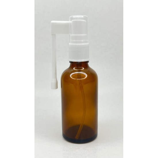 50 ml Kahverengi (Amber) Cam Ağız Spreyi Şişesi