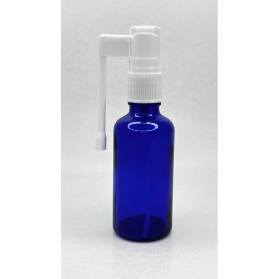 50 ml Mavi (Kobalt) Cam Ağız Spreyi Şişesi