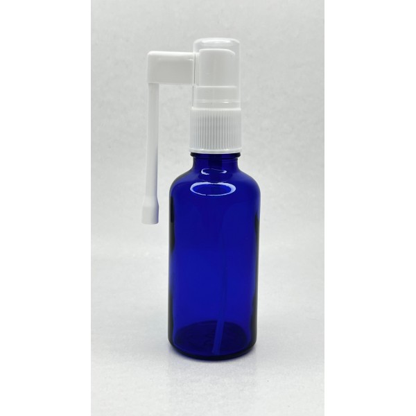 50 ml Mavi (Kobalt) Cam Ağız Spreyi Şişesi