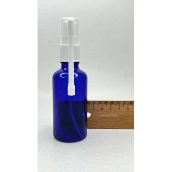 50 ml Mavi (Kobalt) Cam Ağız Spreyi Şişesi