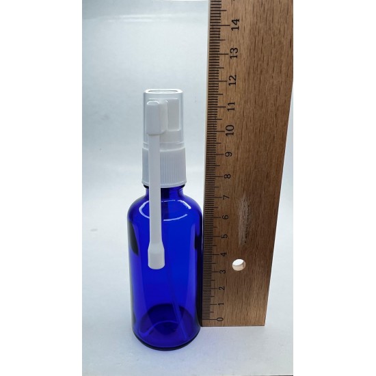 50 ml Mavi (Kobalt) Cam Ağız Spreyi Şişesi