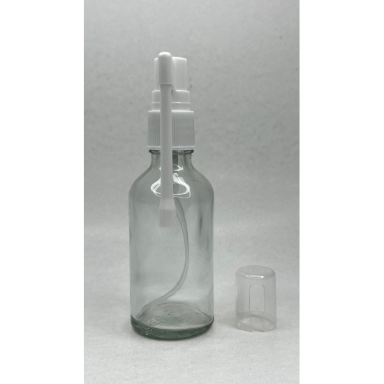 50 ml Şeffaf Cam Ağız Spreyi Şişesi