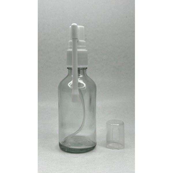 50 ml Şeffaf Cam Ağız Spreyi Şişesi