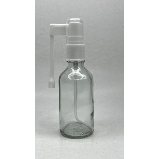 50 ml Şeffaf Cam Ağız Spreyi Şişesi