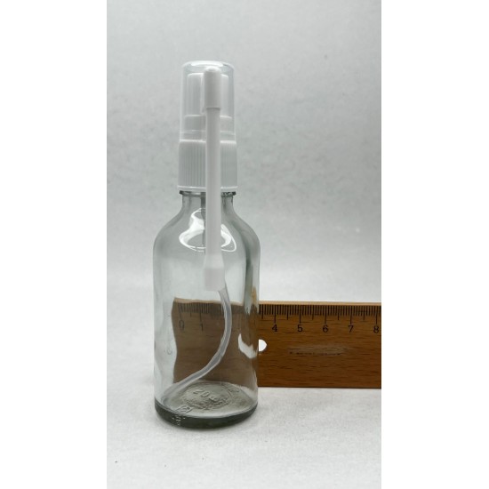 50 ml Şeffaf Cam Ağız Spreyi Şişesi
