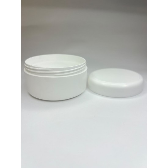 100 ml Beyaz Plastik Kozmetik Kutu Vidalı Kapaklı