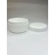 100 ml Beyaz Plastik Kozmetik Kutu Vidalı Kapaklı