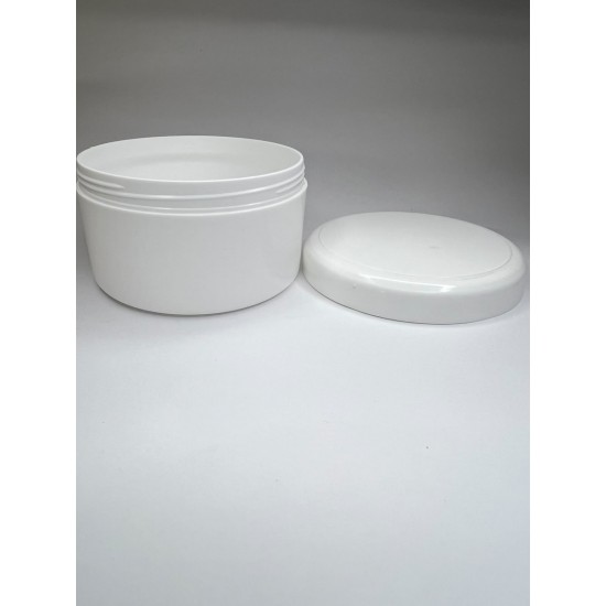 250 ml Beyaz Plastik Kozmetik Kutu Vidalı Kapaklı