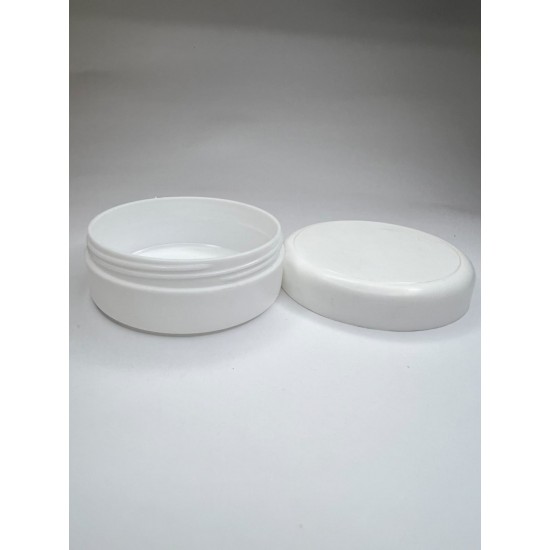 50 ml Beyaz Plastik Kozmetik Kutu Vidalı Kapaklı
