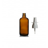 100 ml Kahverengi (Amber) Cam Burun Spreyi Şişesi