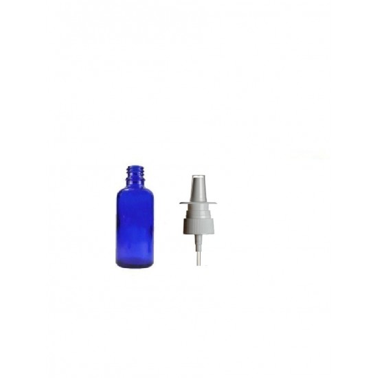 20 ml Mavi (Kobalt) Cam Burun Spreyi Şişesi