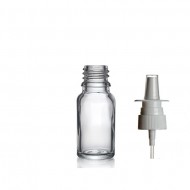 20 ml Şeffaf Cam Burun Spreyi Şişesi