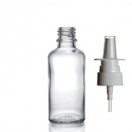 30 ml Şeffaf Cam Burun Spreyi Şişesi