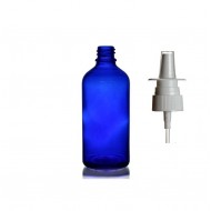 50 ml Mavi (Kobalt) Cam Burun Spreyi Şişesi