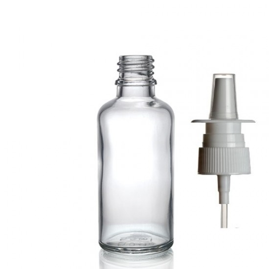 30ml Şeffaf Şişe Burun Spreyi Başlıklı