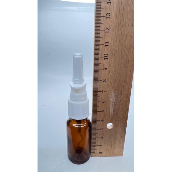 10 ml Kahverengi (Amber) Cam Burun Spreyi Şişesi